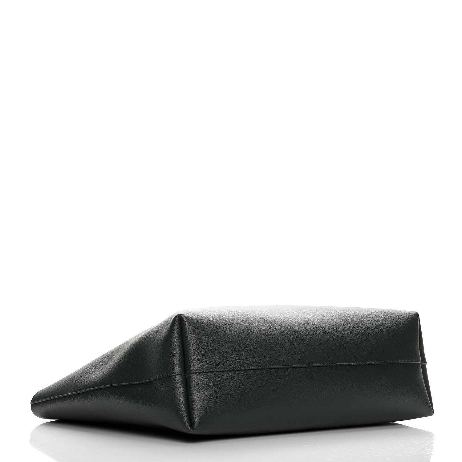 Saint Laurent Calfskin Large Shopping Tote Dark Green 5 of 8
