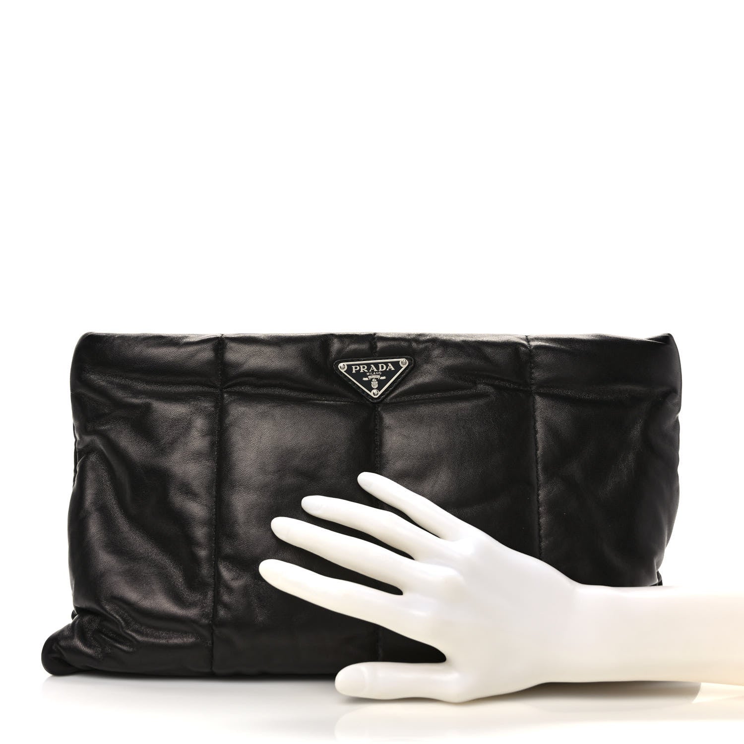 Prada Nappa Bomber Clutch Black 2 of 6