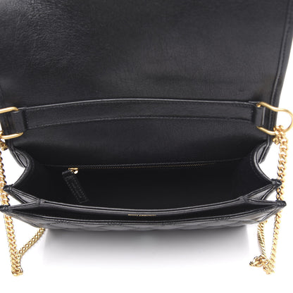 Saint Laurent Lambskin Quilted Mini Becky Chain Bag Black 5 of 10