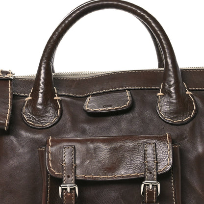 Chloe Shiny Tanned Calfskin Medium Edith Bag Brown 7 of 16