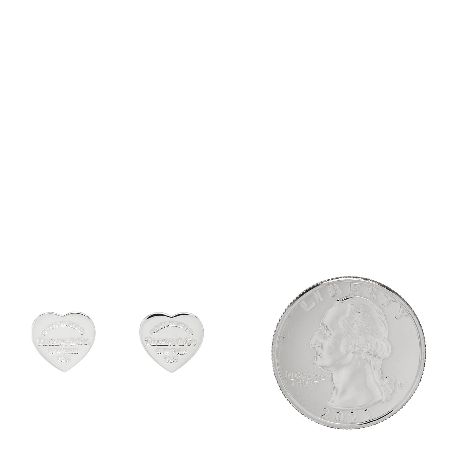 Sterling Silver Mini Return To Tiffany Heart Tag Earrings