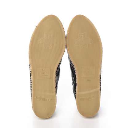 Gucci Nappa Matelasse GG Marmont Espadrilles 38.5 Black 5 of 9