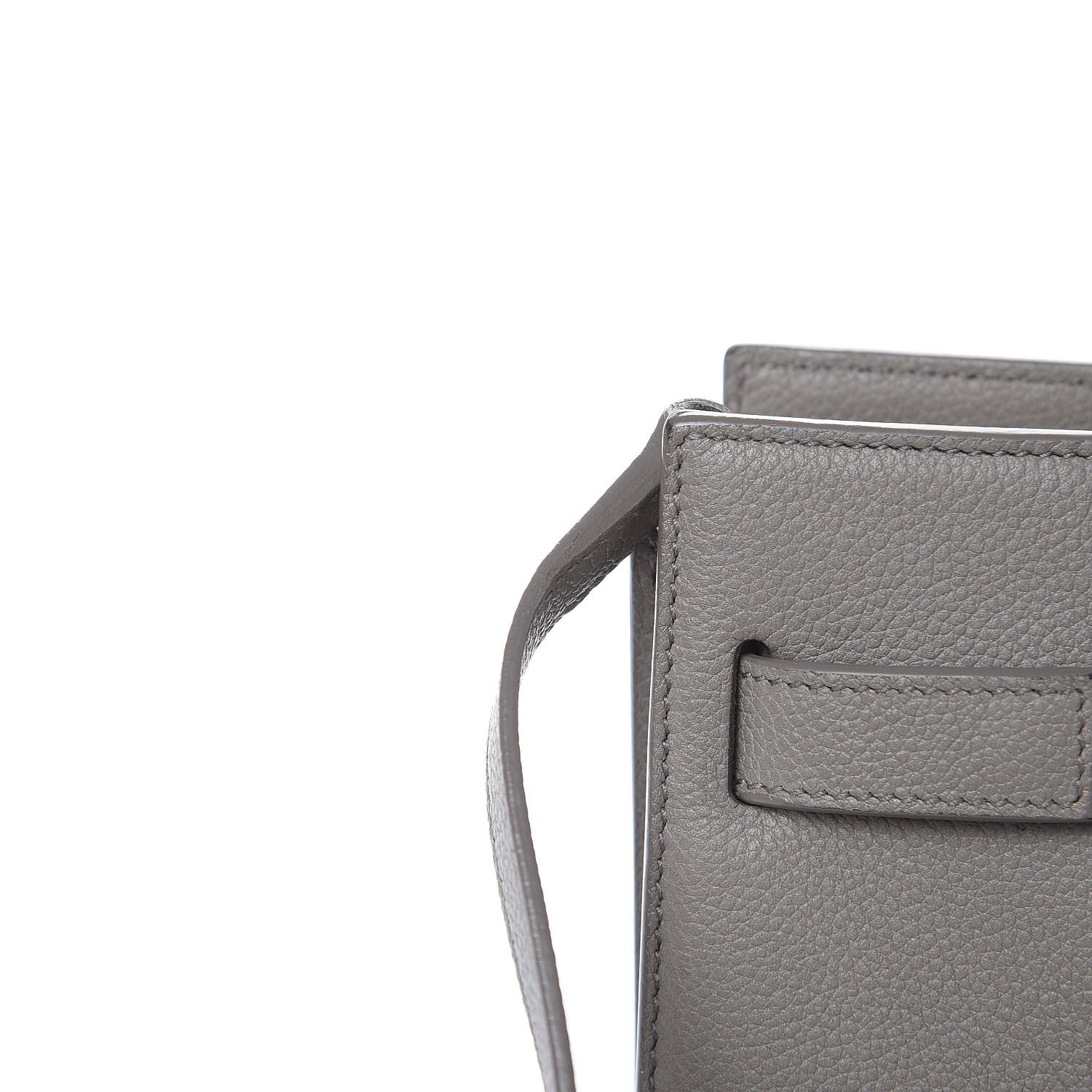 Saint Laurent Grained Calfskin Nano Sac De Jour Gray 10 of 13