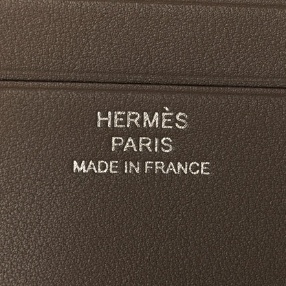 Hermes Swift Citizen Twill Card Case Etoupe 6 of 8