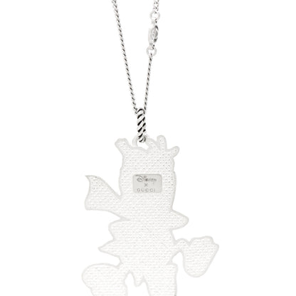 Gucci X DISNEY Sterling Silver Enamel Donald Duck Pendant Necklace 4 of 4