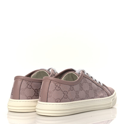 Gucci GG Monogram Calfskin Womens Low Top Sneakers 36.5 Pink Soft Pink 4 of 9