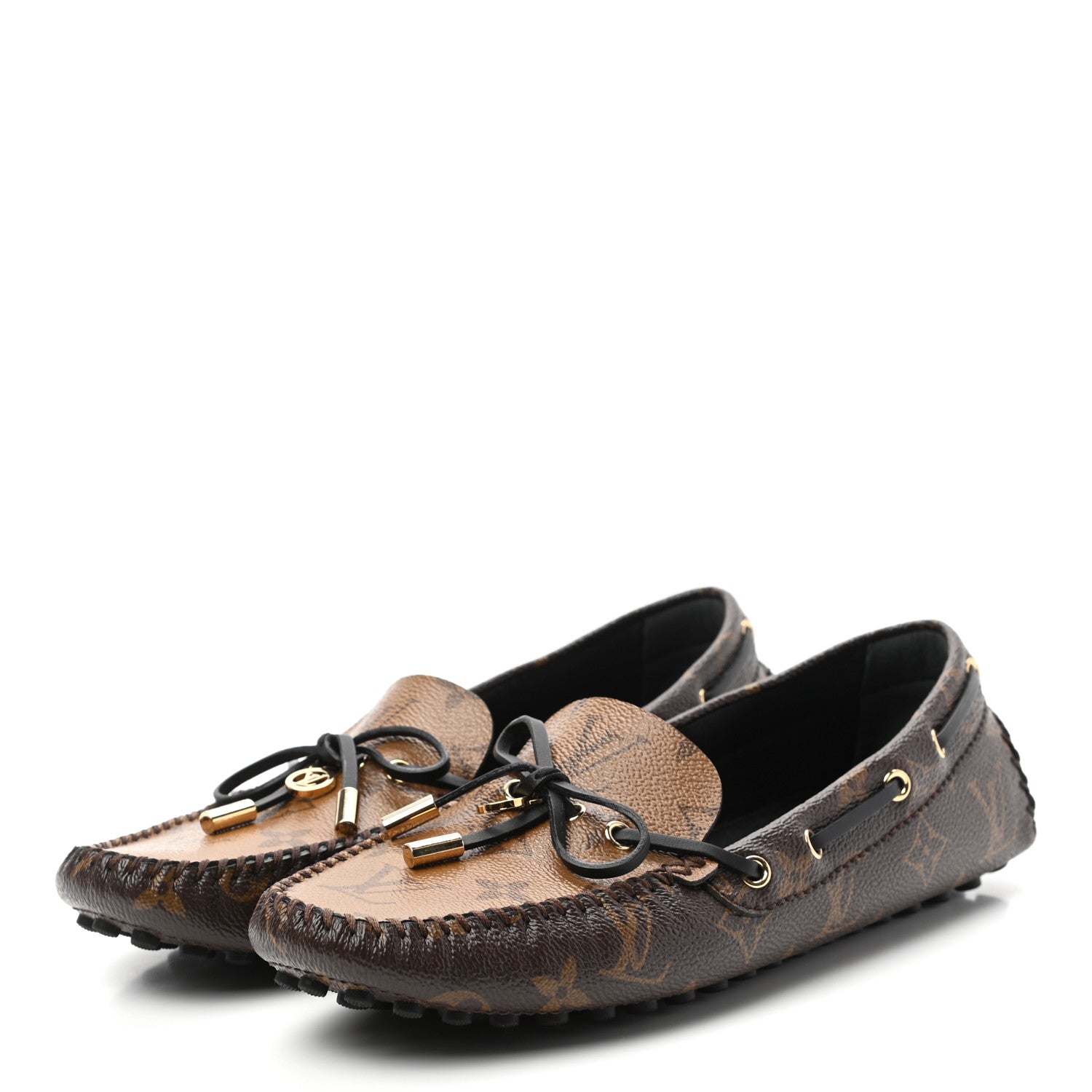 Louis Vuitton Patent Reverse Monogram Gloria Loafers 39 3 of 7