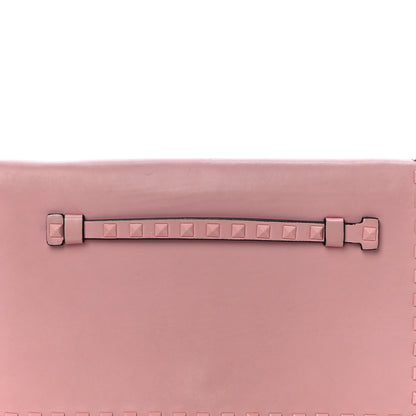 Valentino Garavani Nappa Monochrome Rockstud Wristlet Clutch Pop Gardenia 9 of 17