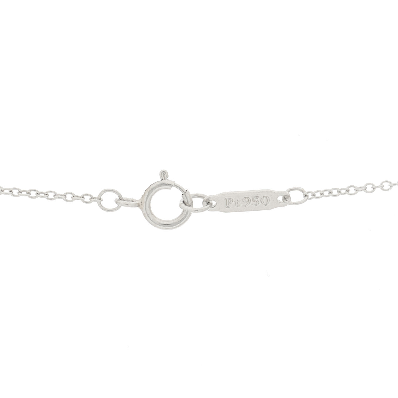 Tiffany Platinum Diamond Large Cross Pendant Necklace 4 of 7