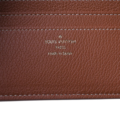 Louis Vuitton Grained Calfskin Low Key Compact Wallet Cognac 6 of 7