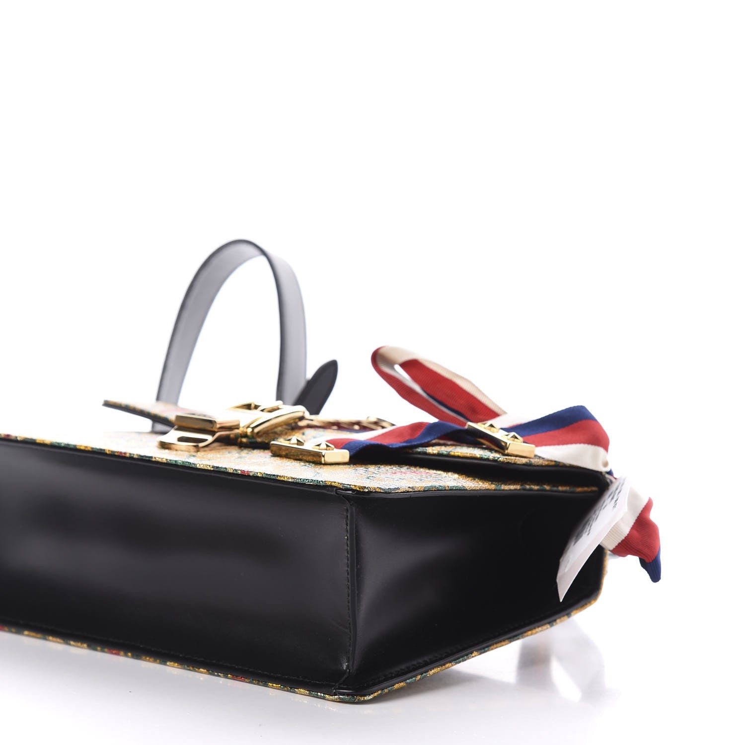 Gucci Iridescent Brocade Small Sylvie Shoulder Bag Gold 7 of 12