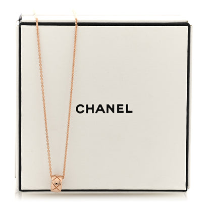 Chanel 18K Beige Gold Coco Crush Round Pendant Necklace 5 of 5