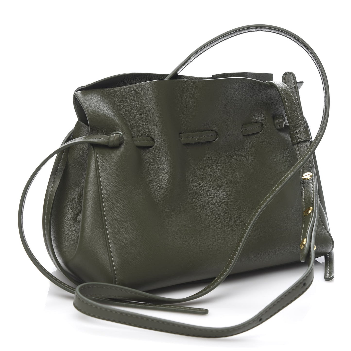 Lambskin Mini Protea Bag Leaf