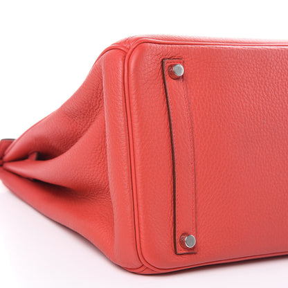 Hermes Taurillon Clemence Birkin 35 Bougainvillea 27 of 29