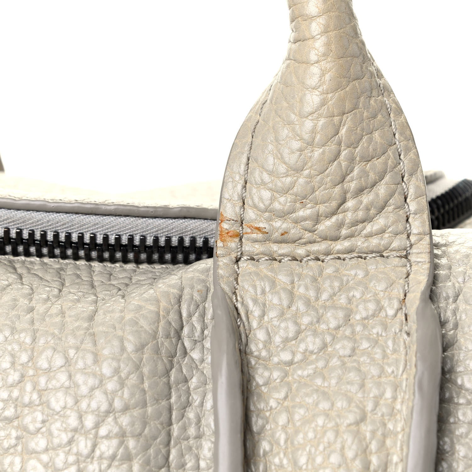 Alexander Wang Pebbled Lambskin Inside Out Rocco Matte Black Hardware Chalk 10 of 10
