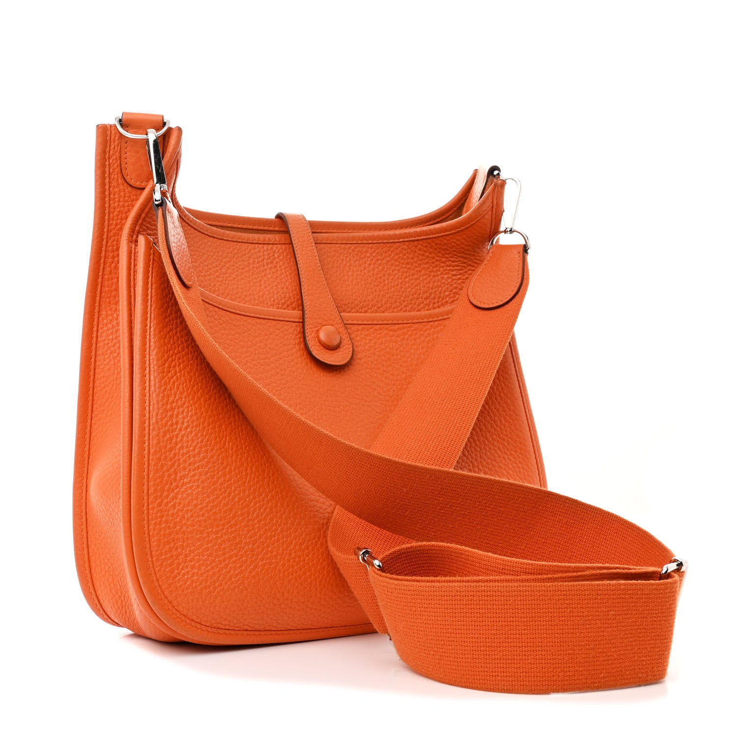 Hermes Taurillon Clemence Evelyne III PM Orange 3 of 13