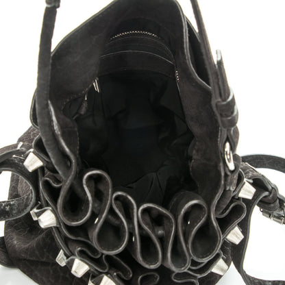Alexander Wang Suede Diego Bucket Bag Dark Brown Nickel Hardware 5 of 6