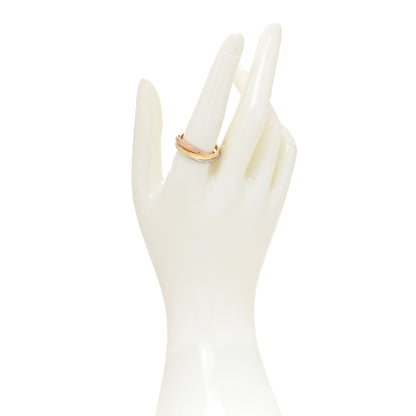 Cartier 18K Pink Yellow White Gold Small Trinity Ring 62 10 2 of 6