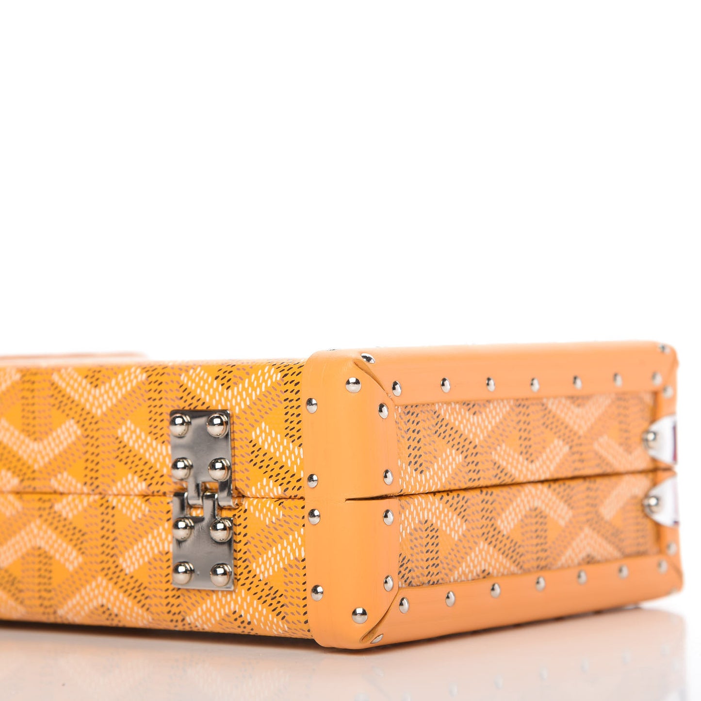 Goyardine Minaudiere Trunk Bag Yellow