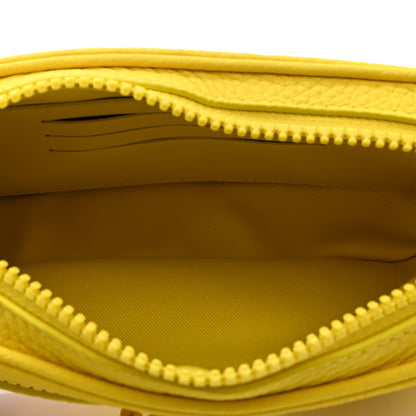 Louis Vuitton Taurillon Monogram Pochette Volga Yellow 5 of 9