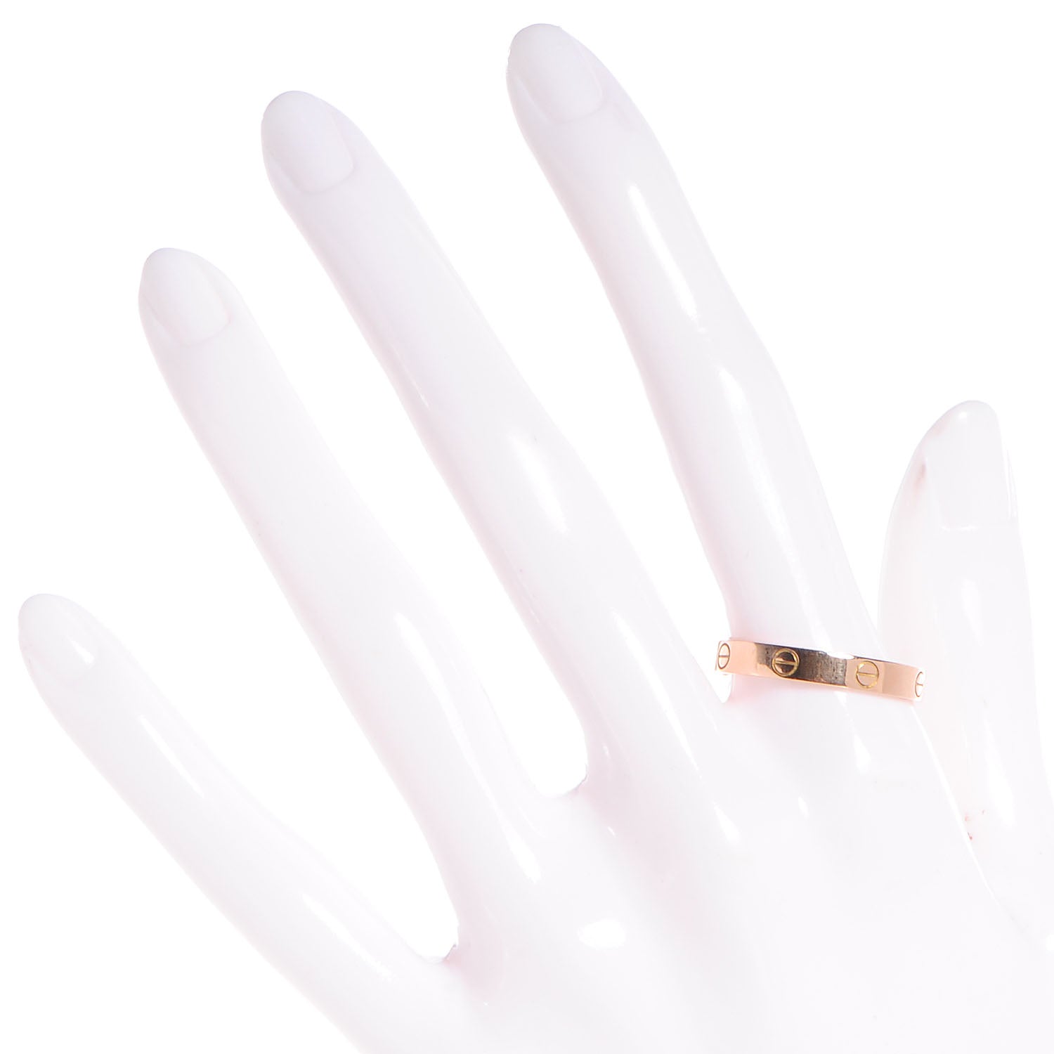 Cartier 18K Pink Gold 3.5mm LOVE Wedding Band Ring 65 11 2 of 5
