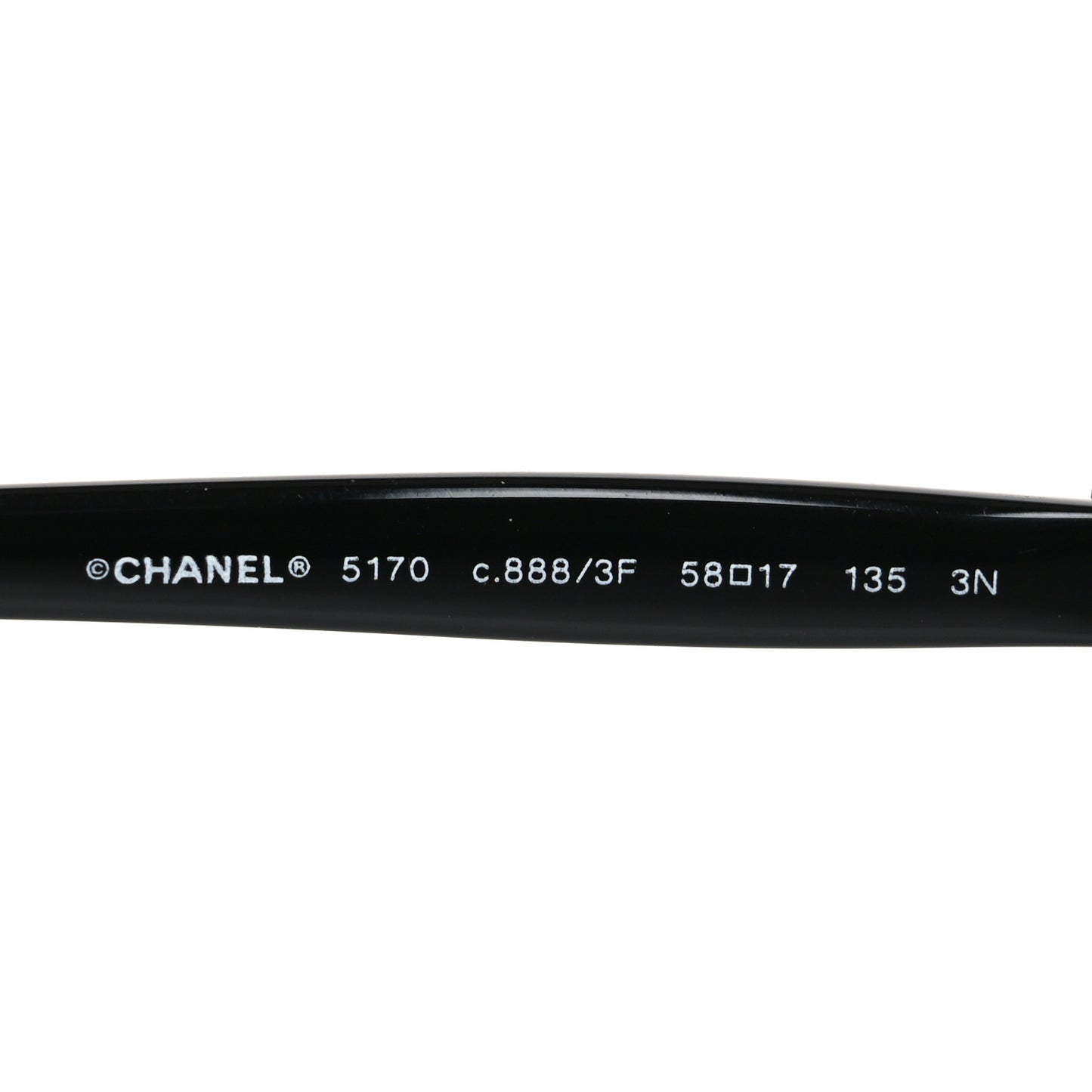 Acetate CC Bow Sunglasses 5170 Black