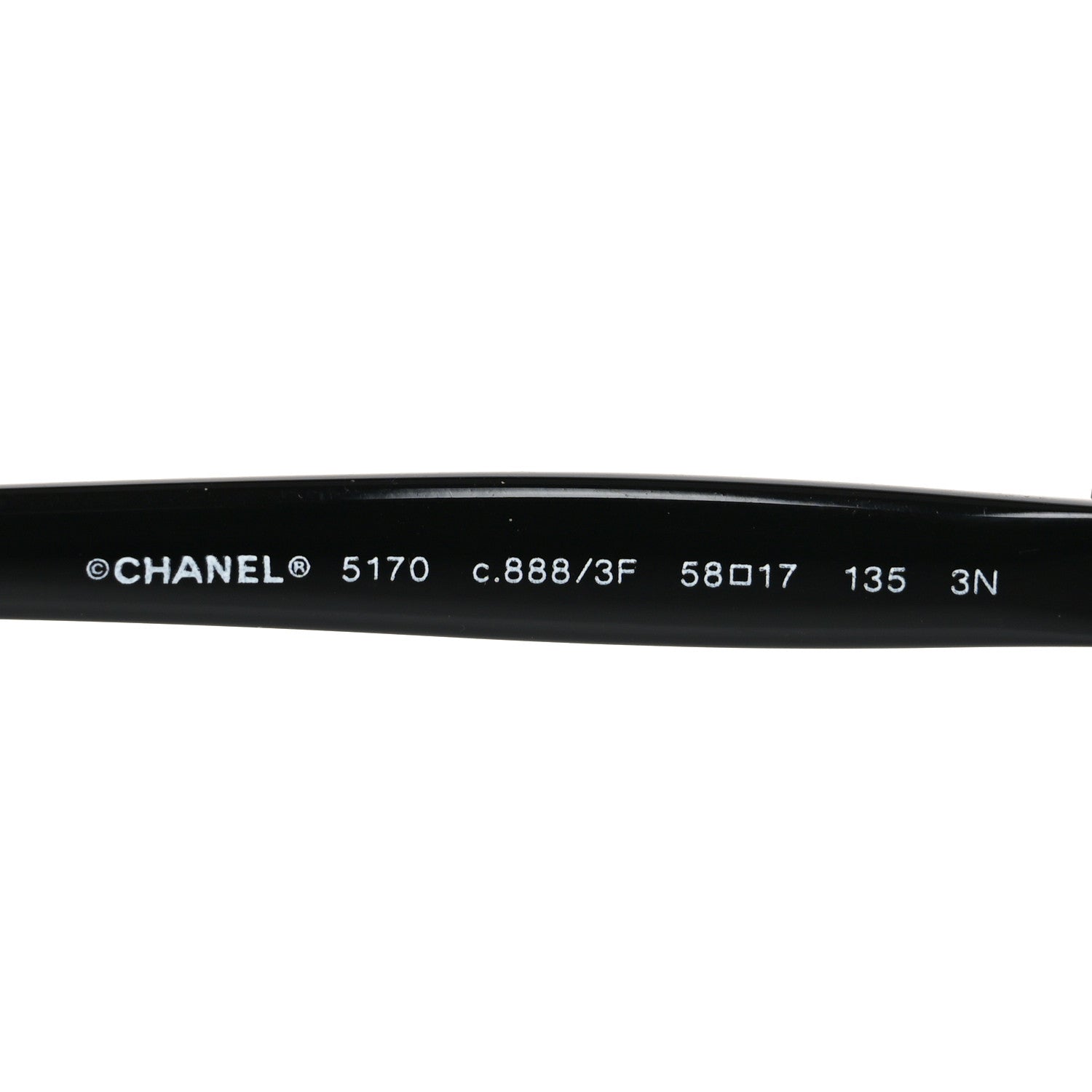 Chanel Acetate CC Bow Sunglasses 5170 Black 5 of 7