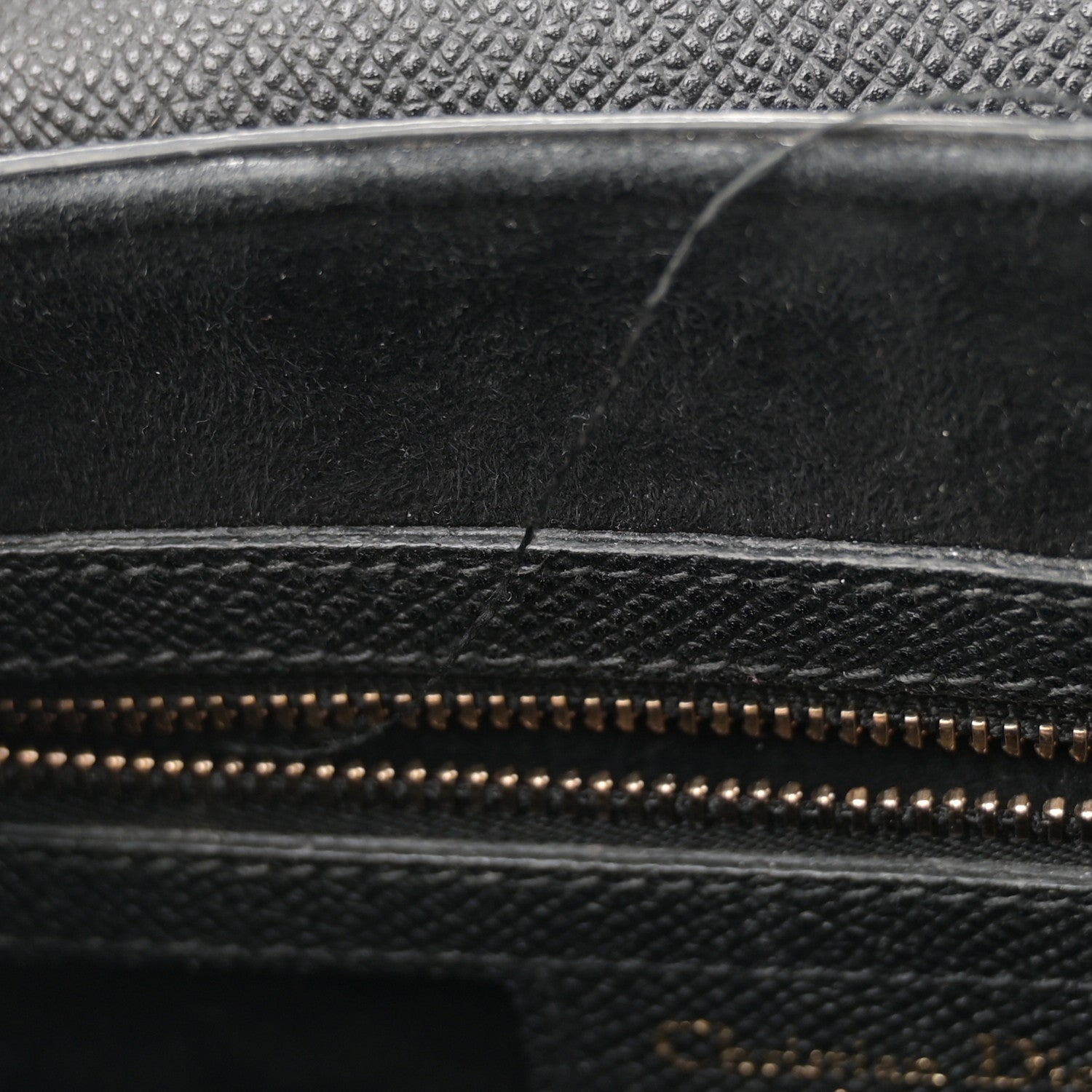 Christian Dior Grained Calfskin Saddle Bag Black 11 of 15