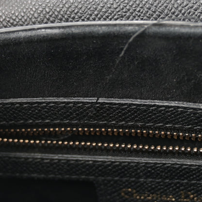 Christian Dior Grained Calfskin Saddle Bag Black 11 of 15