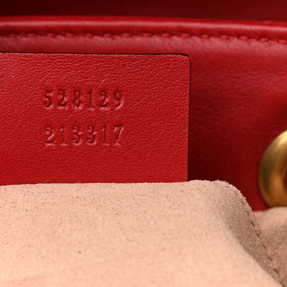 Gucci Calfskin Matelasse GG Marmont Flap Backpack Hibiscus Red 7 of 10