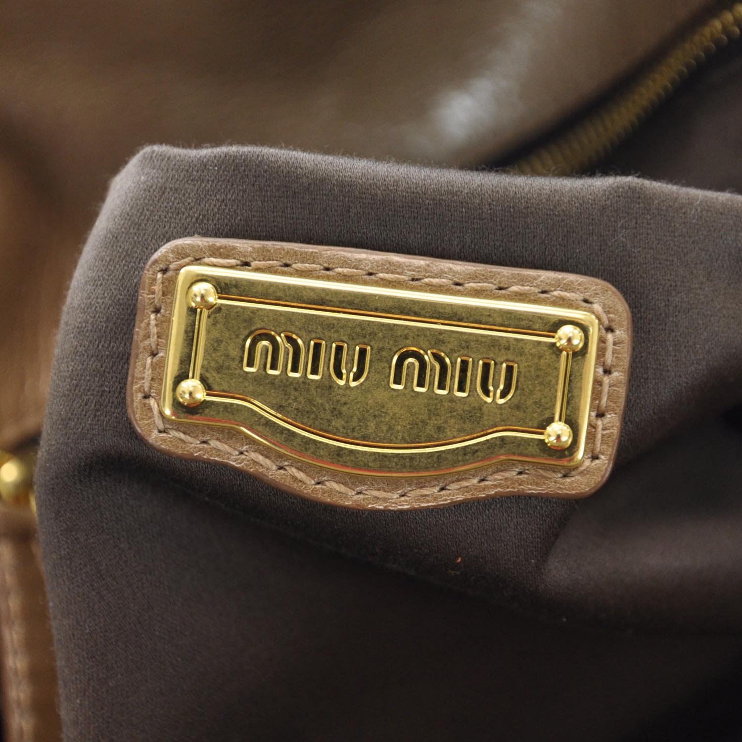 Miu Miu Leather Vitello Lux Bow Bag 9 of 10