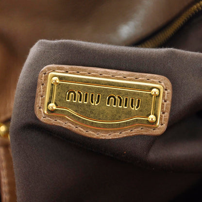 Miu Miu Leather Vitello Lux Bow Bag 9 of 10