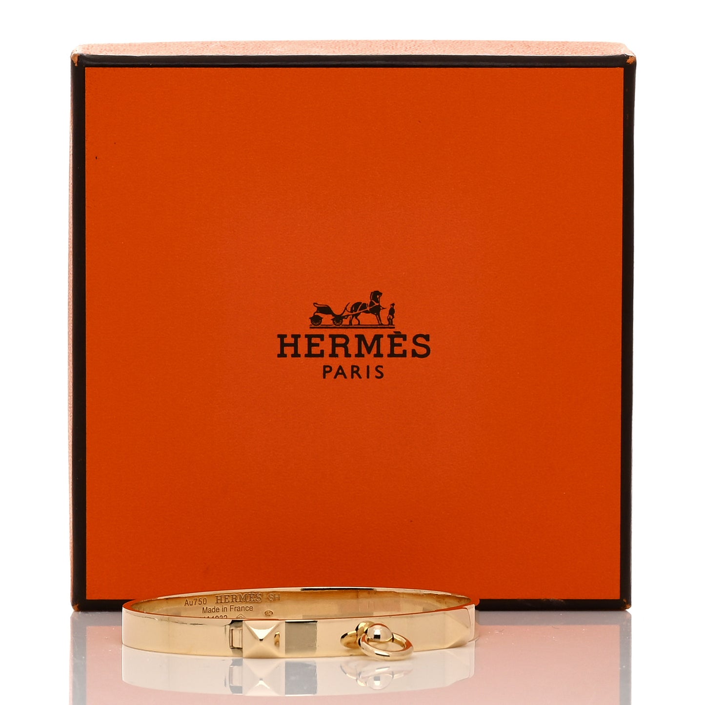 18K Yellow Gold PM Collier De Chien Bracelet SH