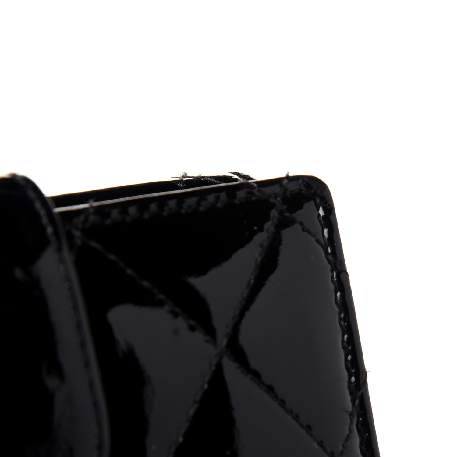 Chanel Patent Quilted Brilliant French Flap Wallet Black 16 of 17