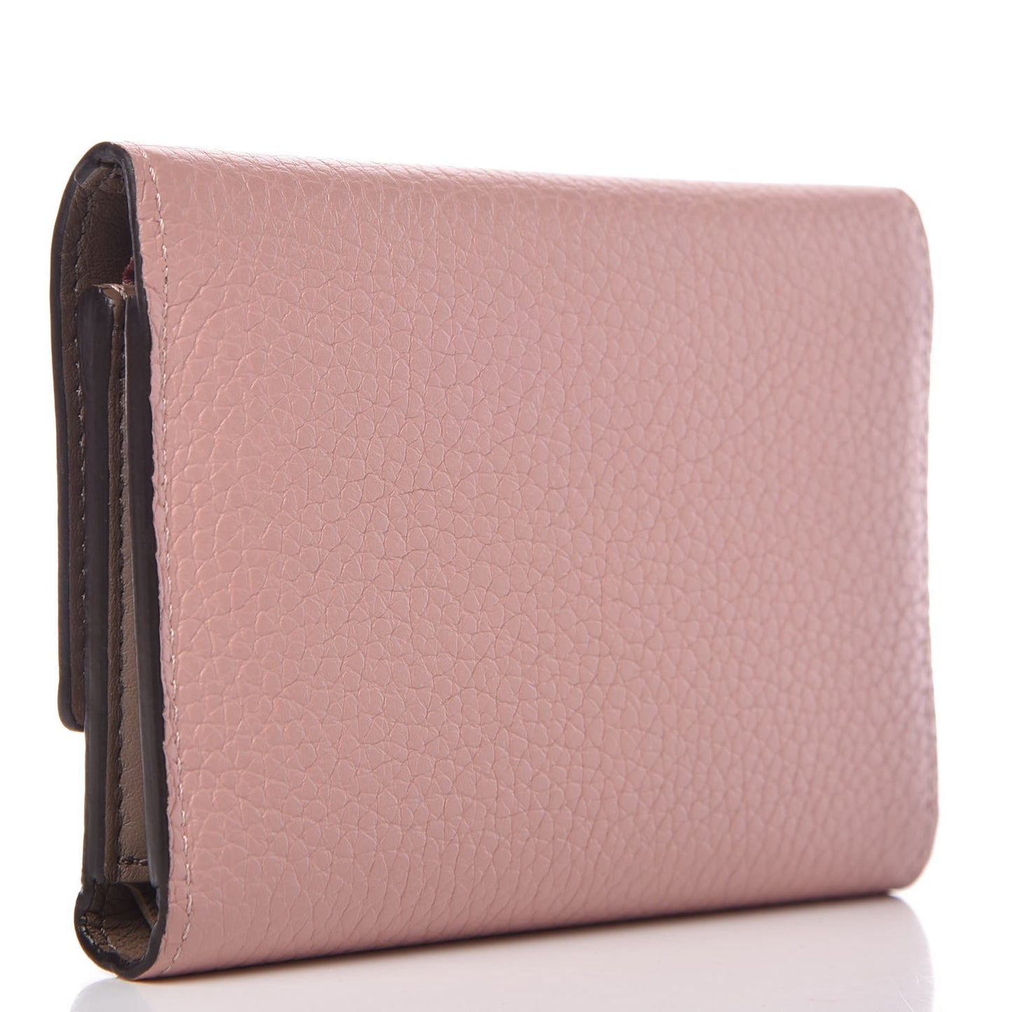 Taurillon Capucines Compact Wallet Magnolia