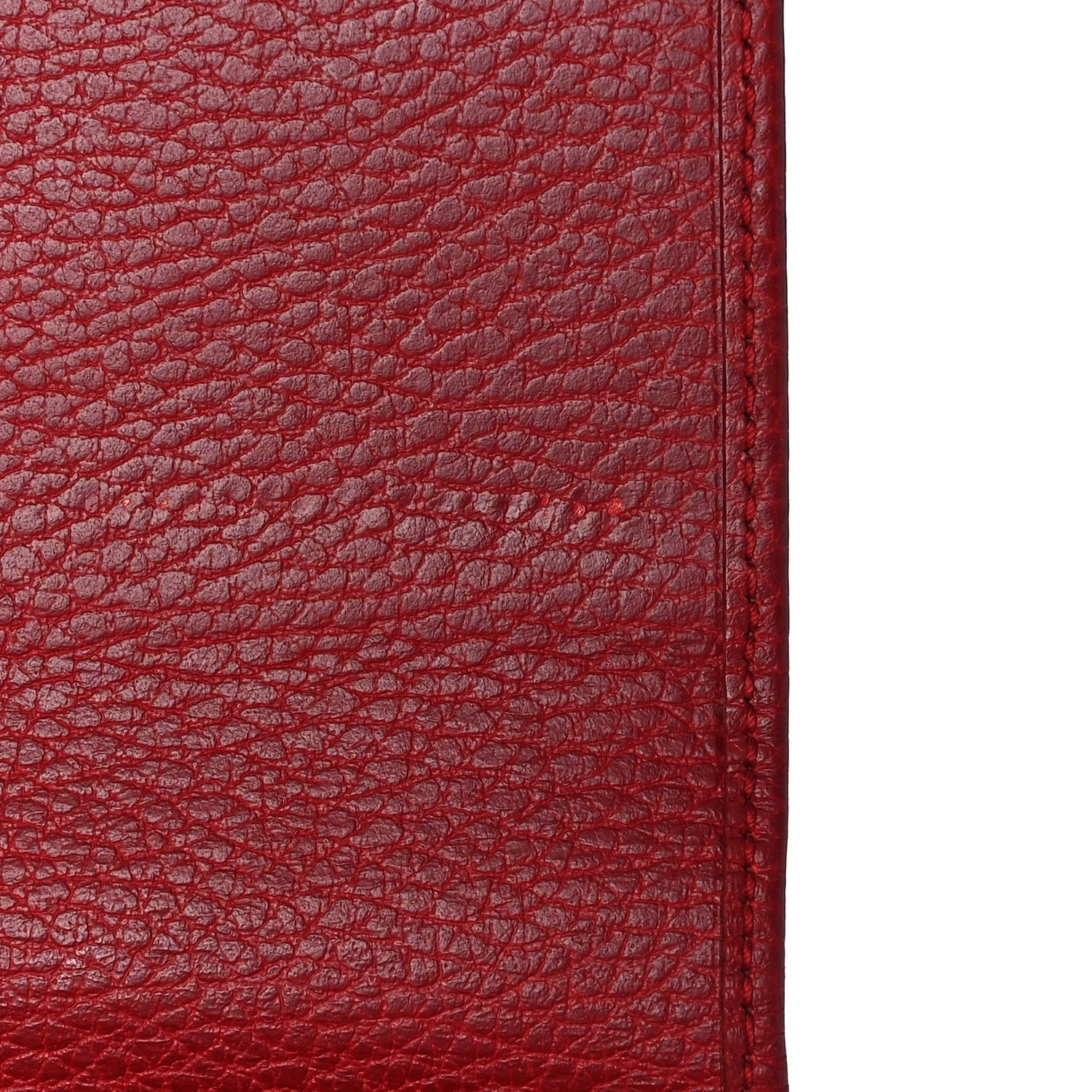 Gucci Dollar Calfskin GG Marmont Continental Wallet Hibiscus Red 10 of 12