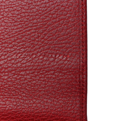 Gucci Dollar Calfskin GG Marmont Continental Wallet Hibiscus Red 10 of 12