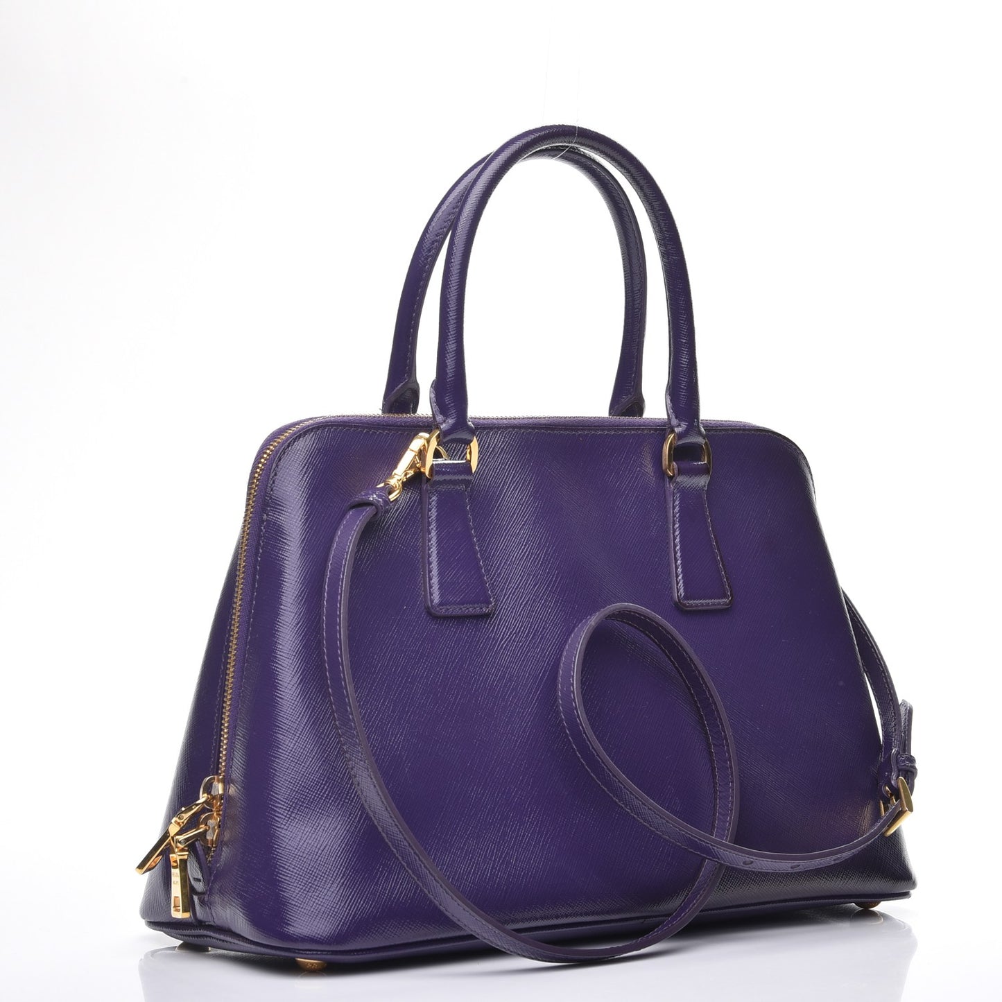 Saffiano Vernice Medium Promenade Tote Viola