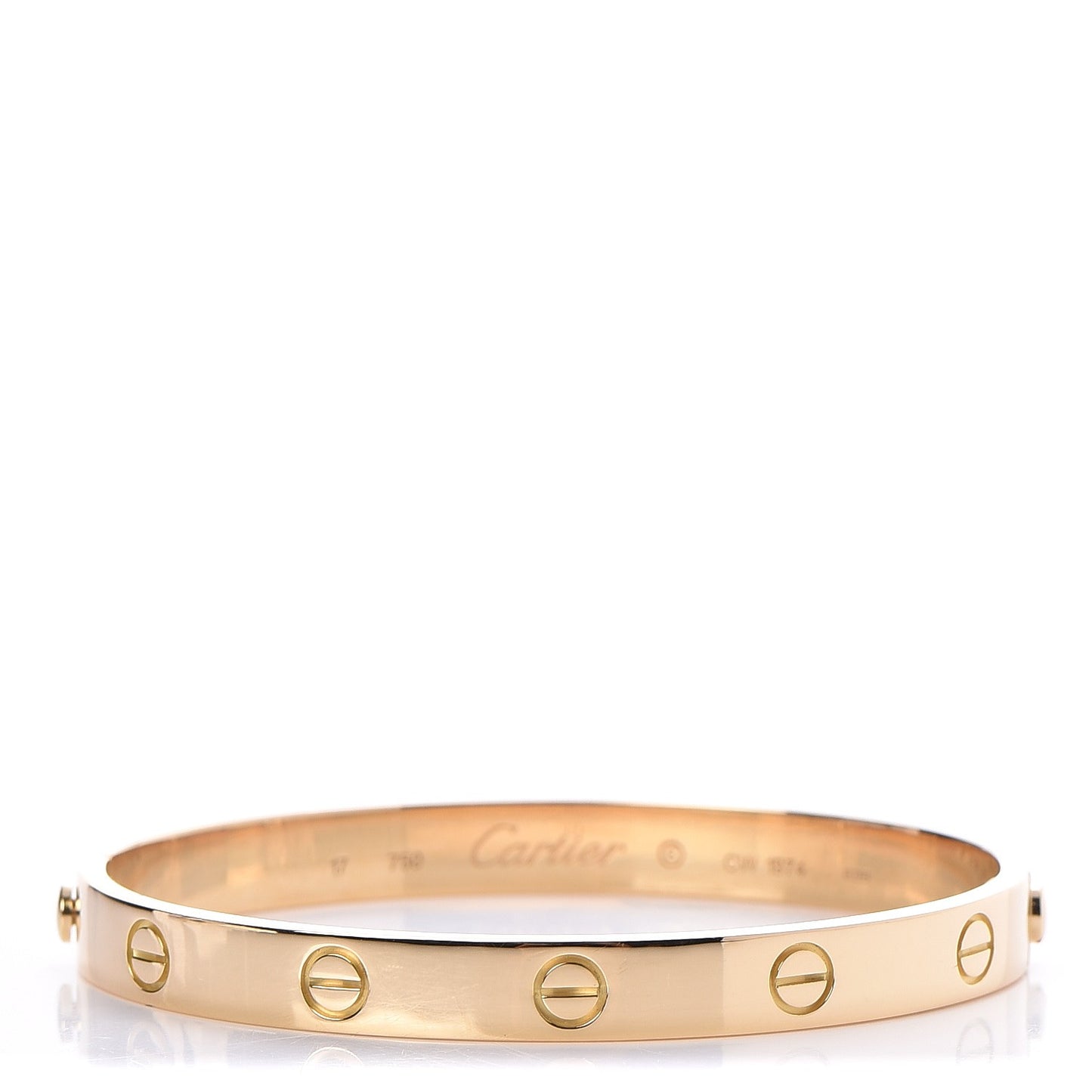 18K Yellow Gold LOVE Bracelet 17