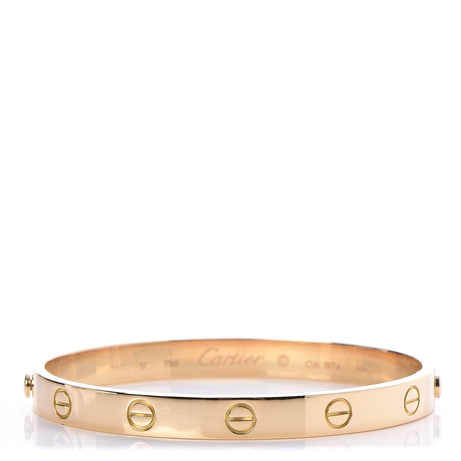 Cartier 18K Yellow Gold LOVE Bracelet 17 1 of 6