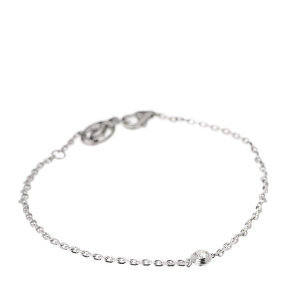 Cartier 18K White Gold Diamond SM D'Amour Bracelet 1 of 5