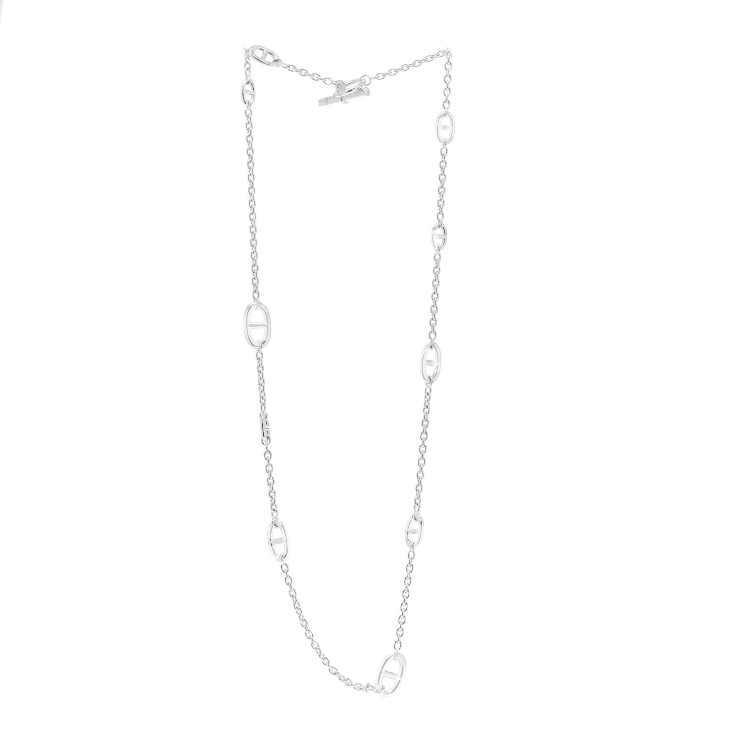 Hermes Sterling Silver Farandole Necklace 80 3 of 6