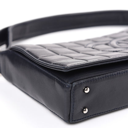 Chanel Lambskin Quilted CC Chocolate Bar Flap Navy 6 of 14