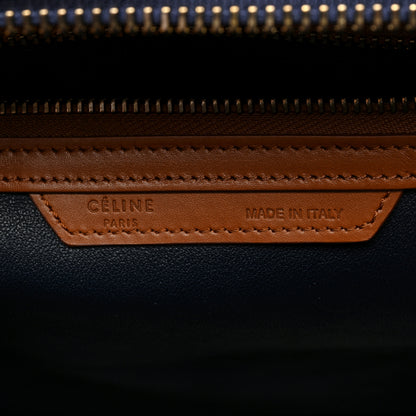 Celine Elephant Calfskin Mini Tri-Color Luggage Brown 6 of 13