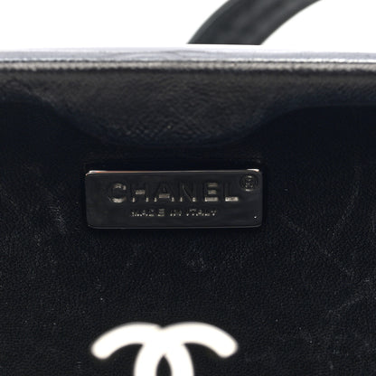 Chanel Lambskin Quilted Plexiglass Box Bag Black Gold 6 of 11