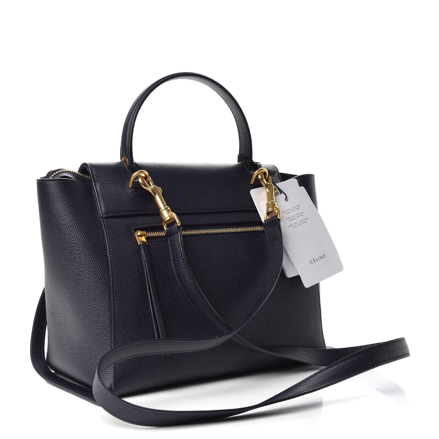Celine Baby Grained Calfskin Micro Belt Bag Midnight 3 of 9
