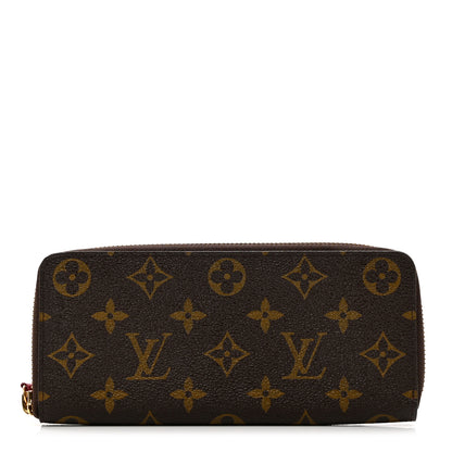 Louis Vuitton Monogram Clemence Wallet Fuchsia 1 of 6