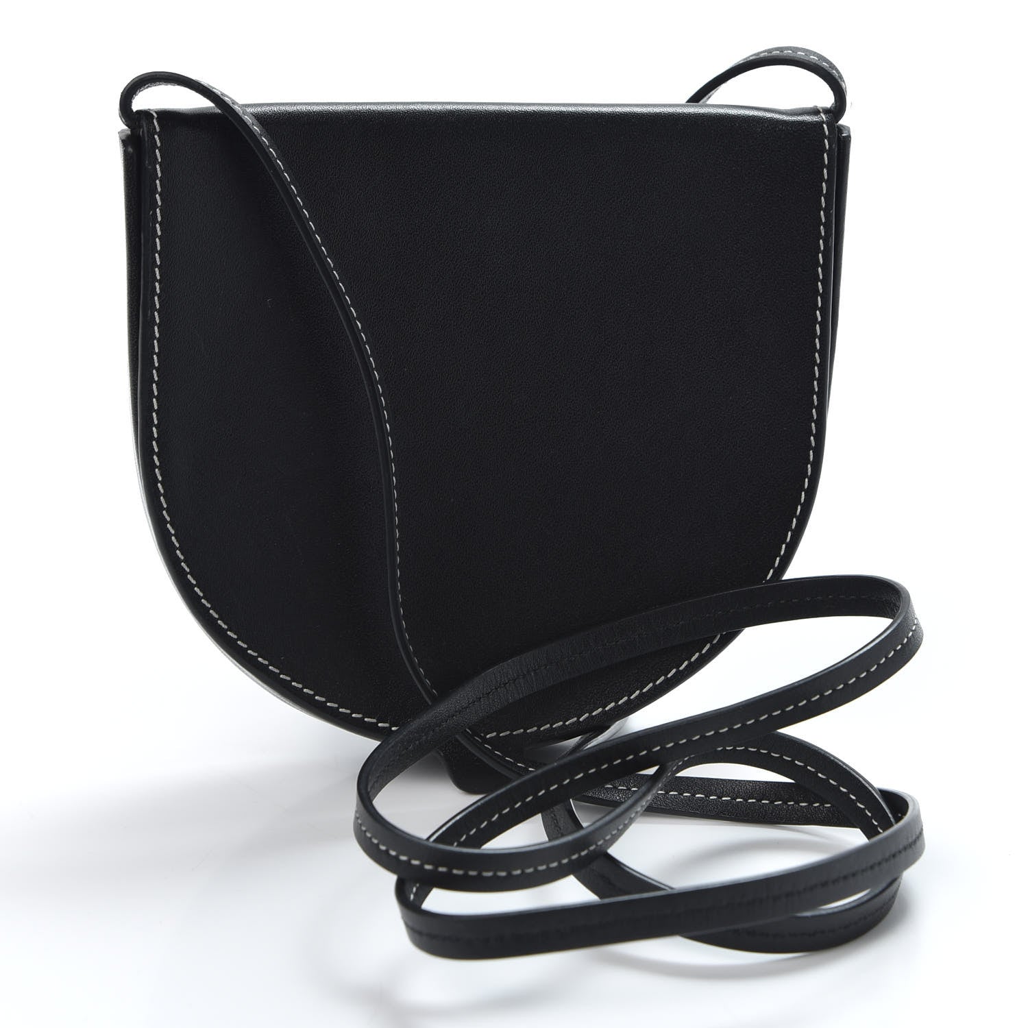 Loewe Soft Calfskin Small Heel Bag Black 2 of 9