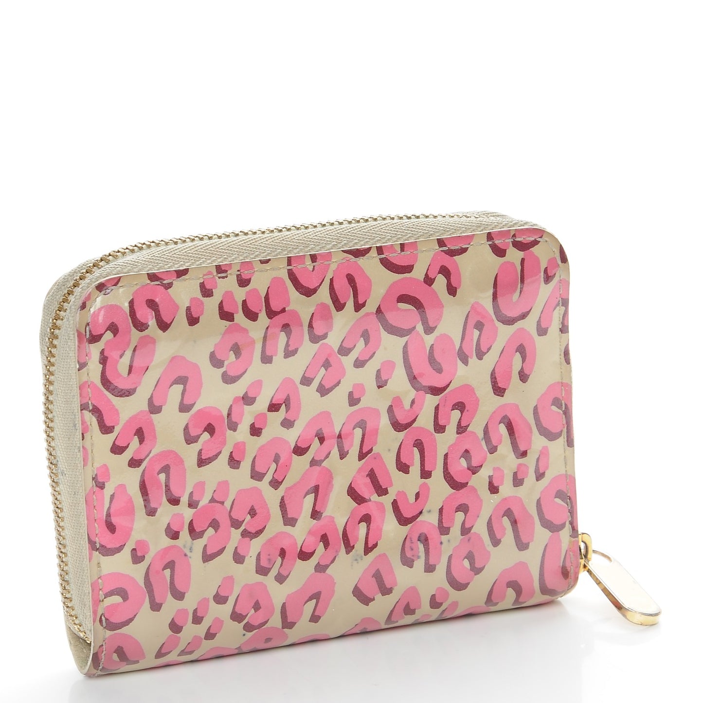 Vernis Leopard Zippy Coin Purse Blanc Corail