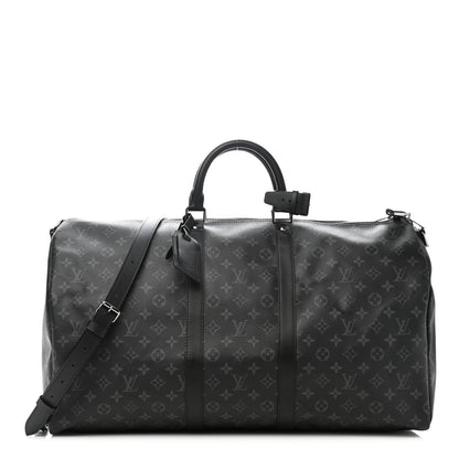 Louis Vuitton Monogram Eclipse Keepall Bandouliere 55 1 of 10